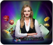 Hood vs Wolf live dealer table showing character cards and betting interface
